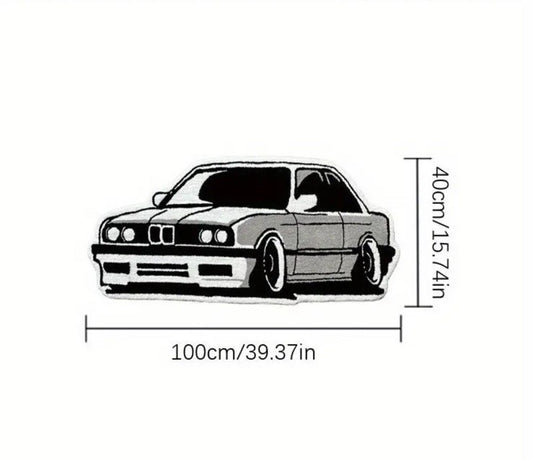 Car Shaped Rug - BMW E30 Ultra Soft Mat