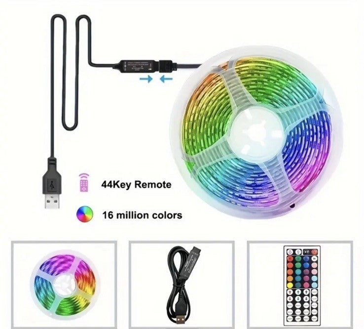 LED Strip Lights - Wirless Control - 5M Length